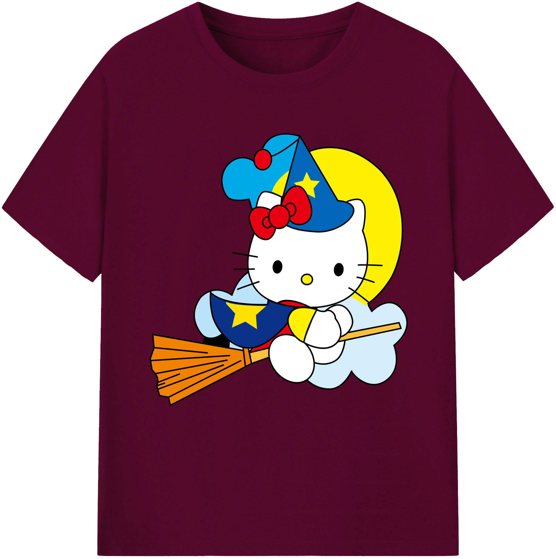 （画像用） Hello Kitty ハローキティ レディースカジュアルプリントTシャツ（綿100％）